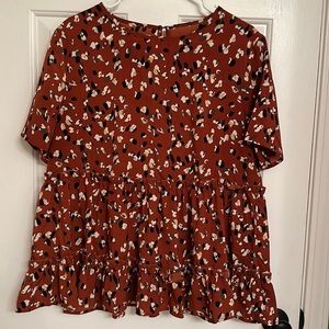 Women’s size 14 leopard print blouse